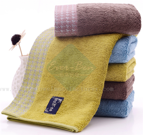 China EverBen Custom grey towel set Company ISO Audit Embroidery Baby Towels Factory